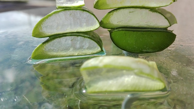 gel aloe vera peau